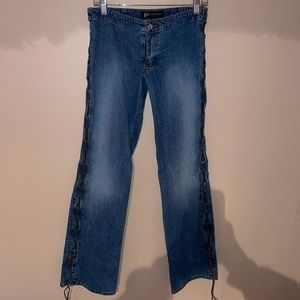 J.Lo Low Rise Y2K Tie-Side Jeans